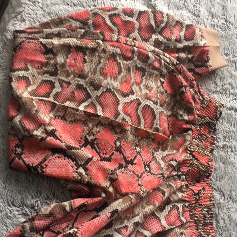 Print ankle pants